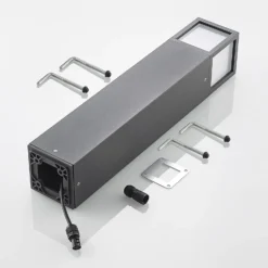 Lucande LED-Wegeleuchte Dewari, 65 cm, dunkelgrau, IP54