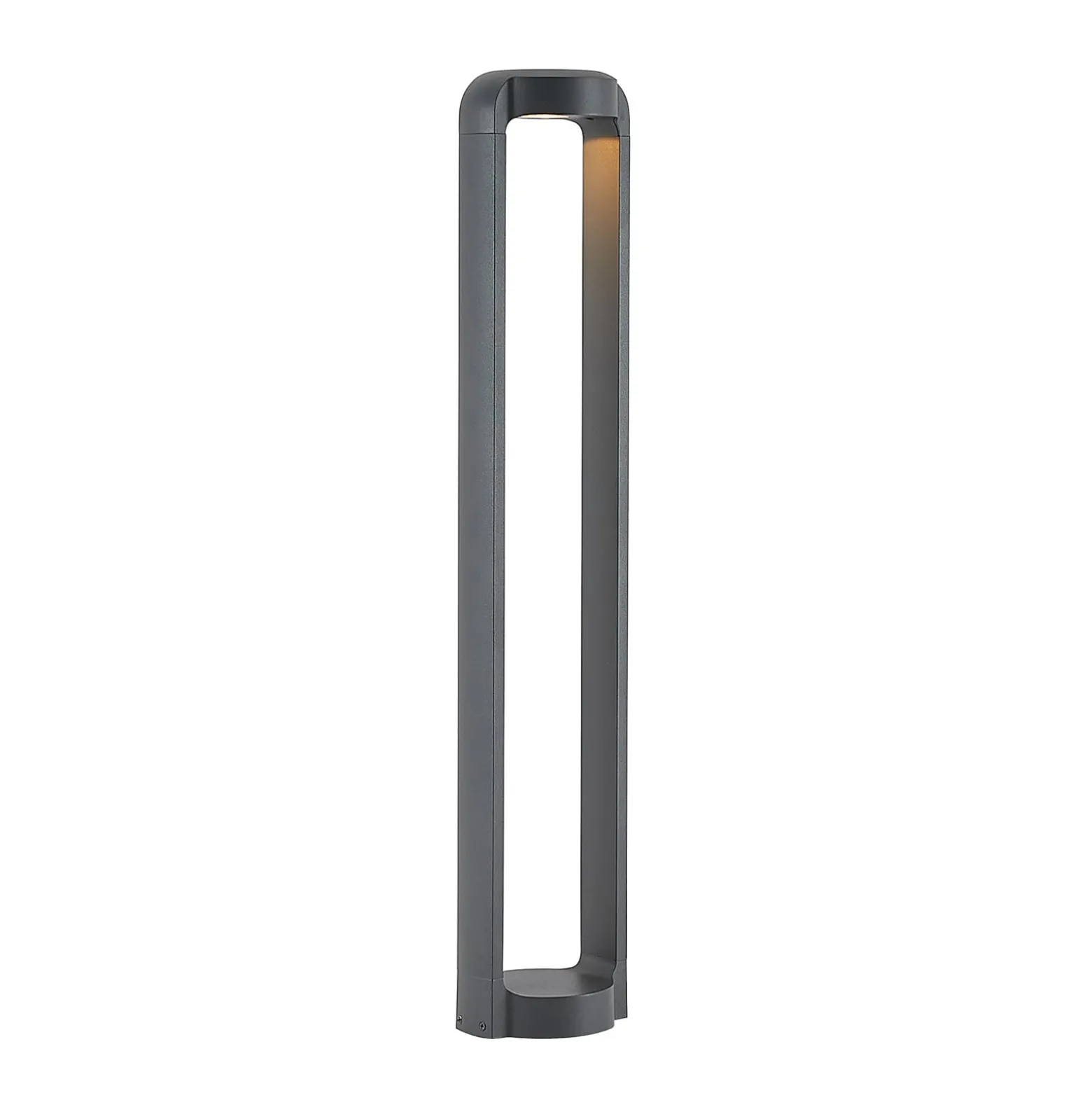 Lucande LED-Wegeleuchte Habsa, 80 cm, anthrazit, Metall
