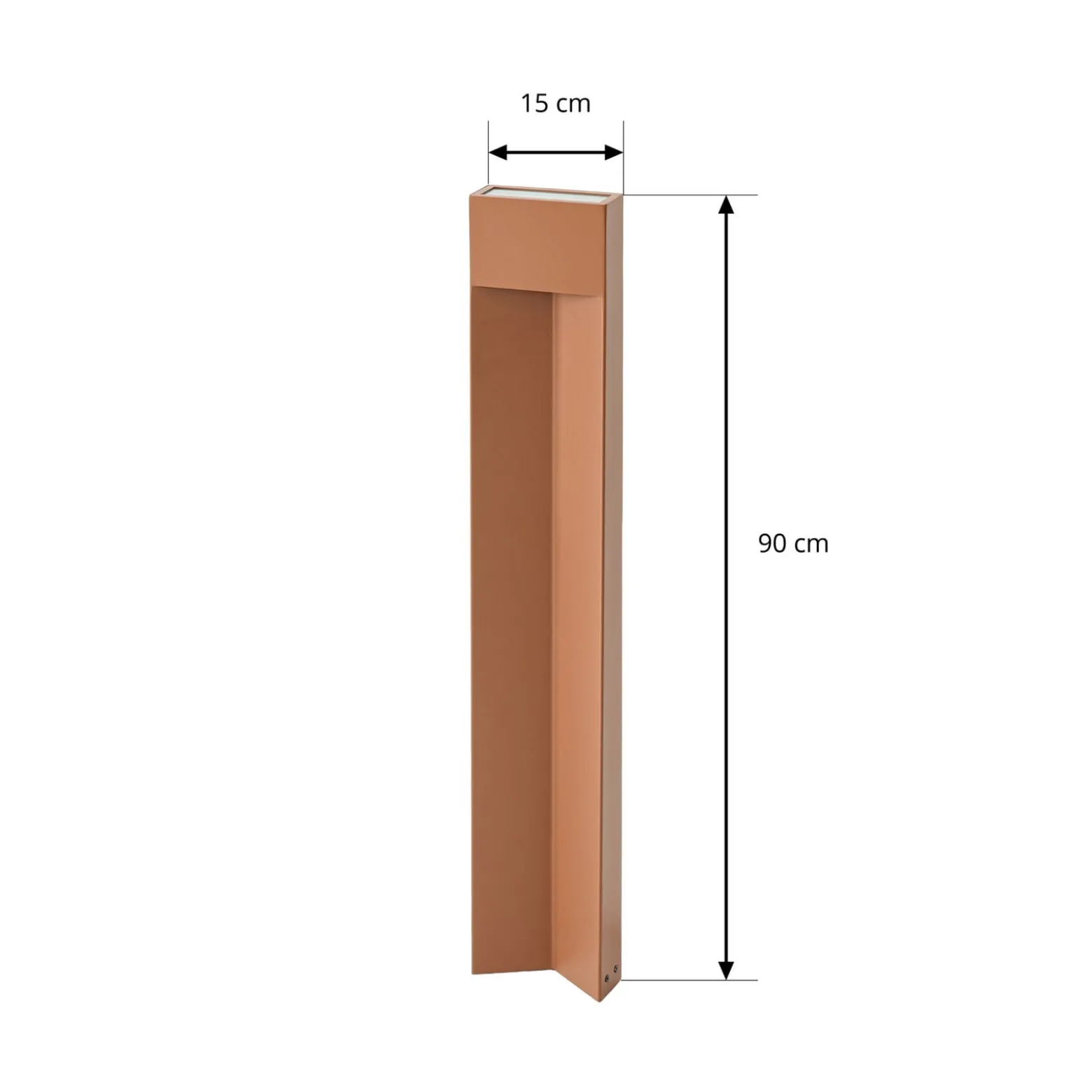 Lucande LED-Wegeleuchte Kaholo, braun, 90 cm, IP44