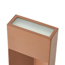 Lucande LED-Wegeleuchte Kaholo, braun, 90 cm, IP44