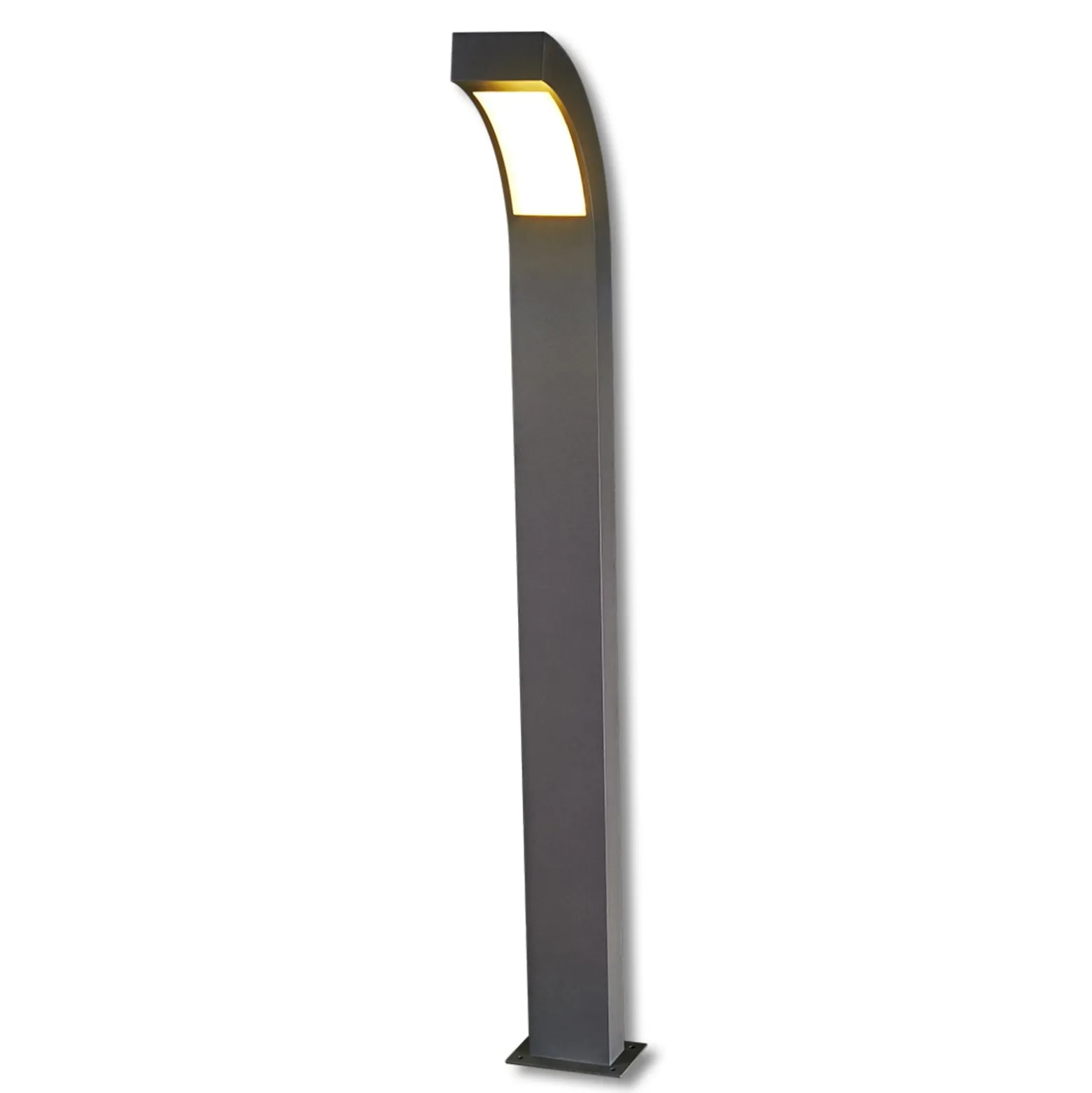 Lucande LED-Wegeleuchte Lennik, 100 cm, anthrazit, Metall