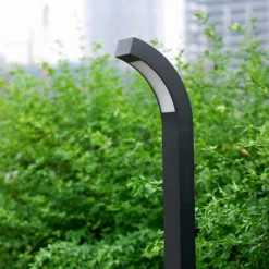 Lucande LED-Wegeleuchte Lennik, 100 cm, anthrazit, Metall