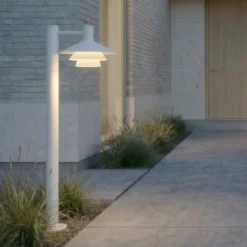 Lucande LED-Wegeleuchte Montaro, 100 cm, weiß