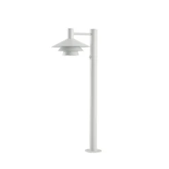 Lucande LED-Wegeleuchte Montaro, 100 cm, weiß, Sensor