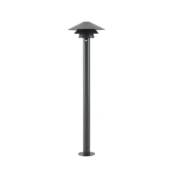 Lucande LED-Wegeleuchte Montaro, 110 cm, anthrazit, Sensor