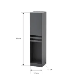 Lucande LED-Wegeleuchte Oxido, anthrazit, Höhe 50 cm, IP44