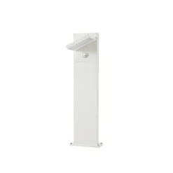 Lucande LED-Wegeleuchte Silvan, weiß, 65 cm, Sensor, IP54