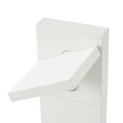 Lucande LED-Wegeleuchte Silvan, weiß, 100 cm, Sensor, IP54