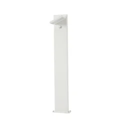 Lucande LED-Wegeleuchte Silvan, weiß, 100 cm, Sensor, IP54