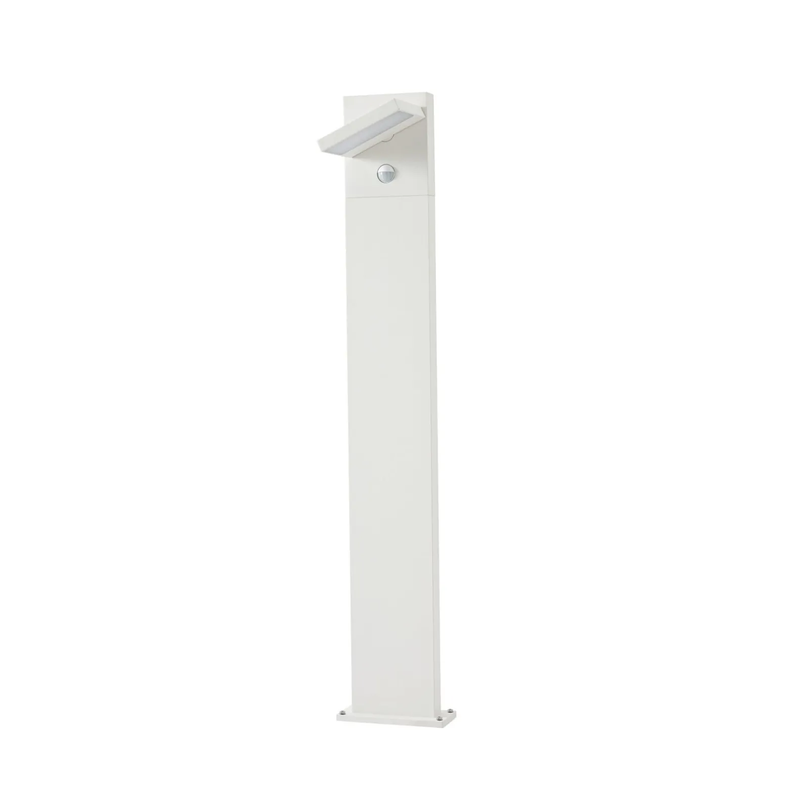Lucande LED-Wegeleuchte Silvan, weiß, 100 cm, Sensor, IP54