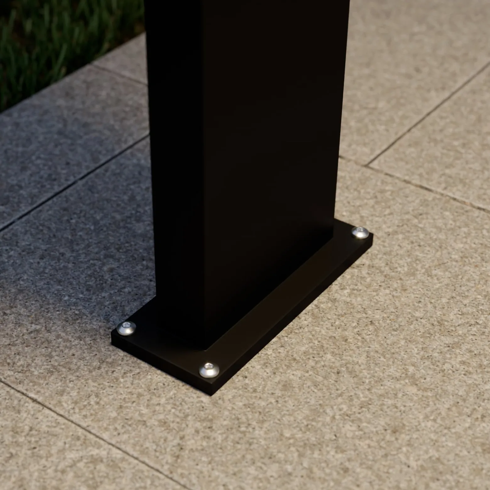 Lucande LED-Wegeleuchte Silvan, anthrazit, 100 cm, Sensor