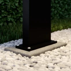 Lucande LED-Wegeleuchte Silvan, anthrazit, 65 cm, Sensor
