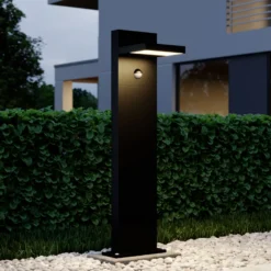 Lucande LED-Wegeleuchte Silvan, anthrazit, 65 cm, Sensor