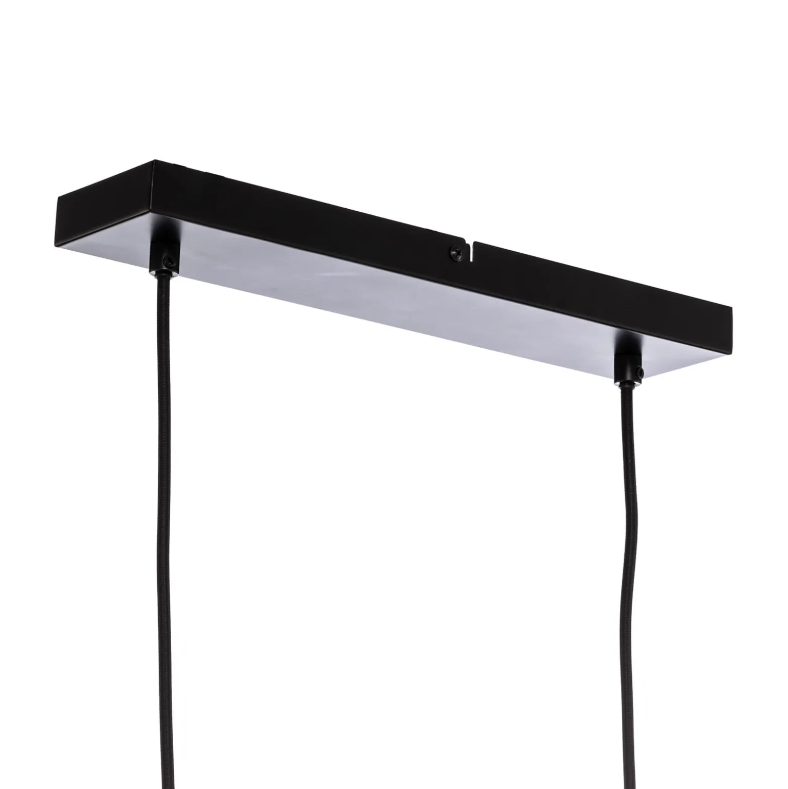 Lucande Mostrid Hängelampe, schwarz, zweiflammig