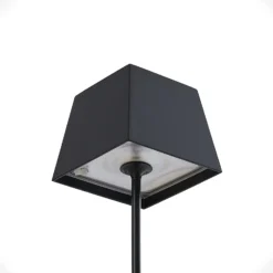 Lucande Patini LED-Tischlampe für außen, schwarz