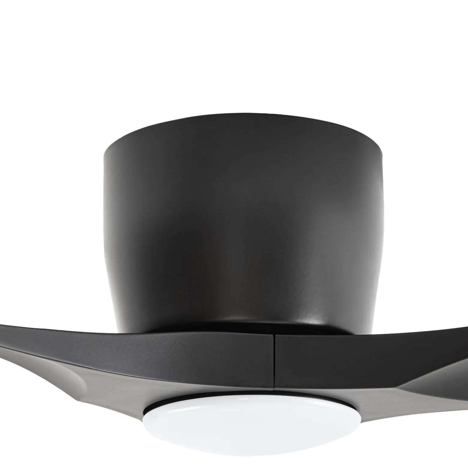 Lucande Smart LED-Deckenventilator Moneno, schwarz, DC, Tuya