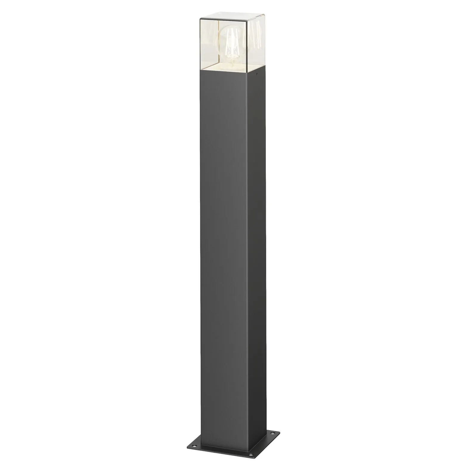 Lucande Wegeleuchte Keke, Höhe 70 cm, anthrazit, Aluminium