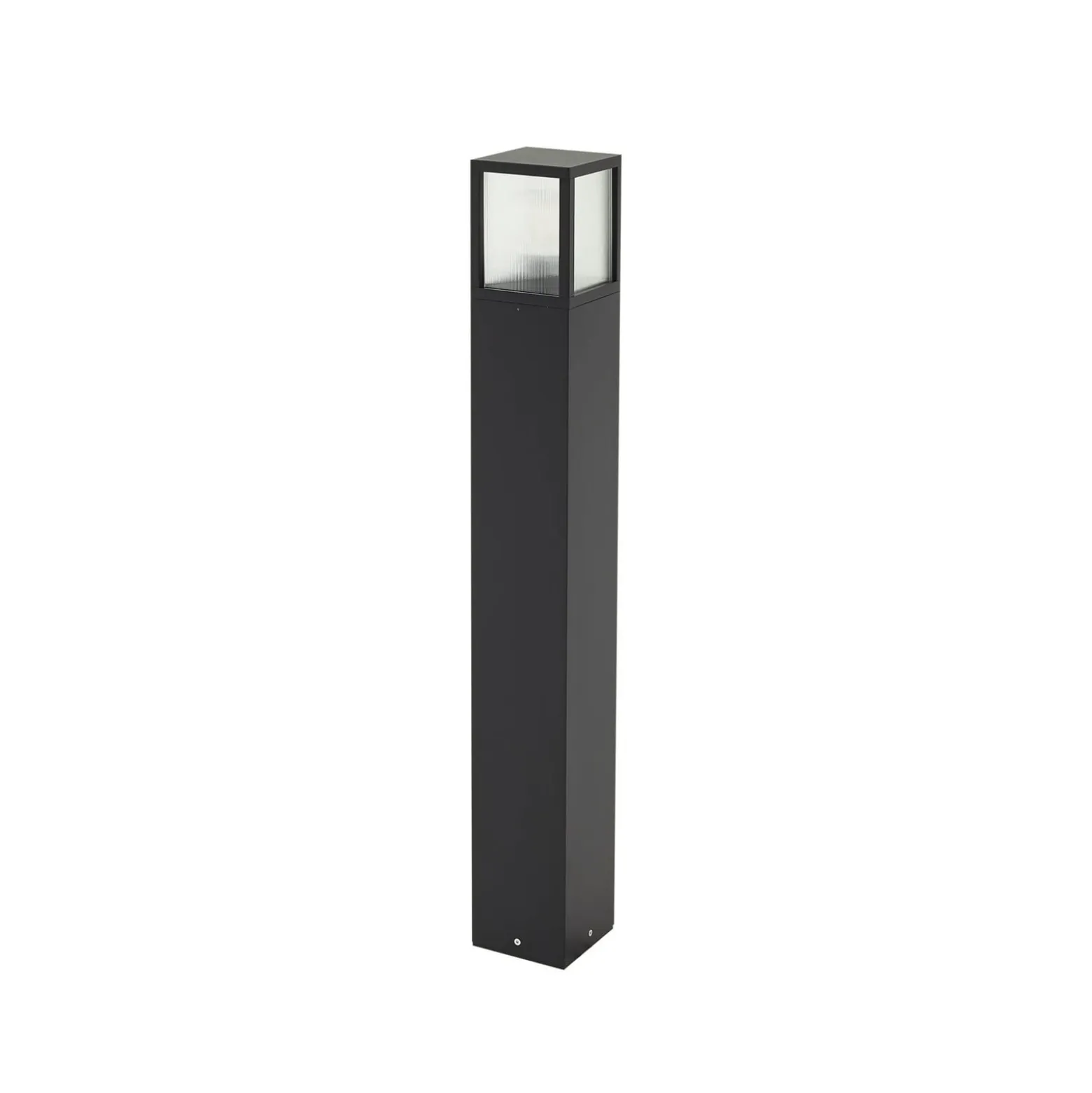 Lucande Wegeleuchte Klemens, 90 cm, schwarz, Metall, IP54