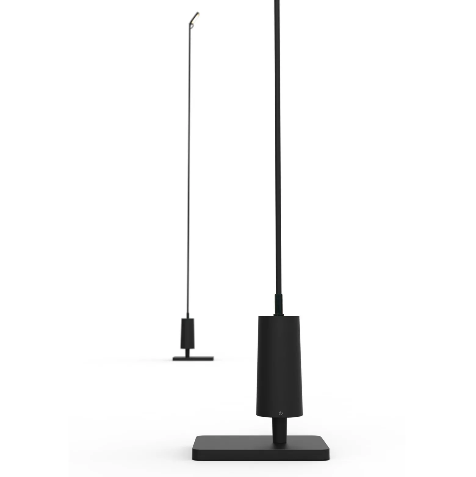Luceplan LED-Wegelampe Flia, 180cm hoch, schwarz, Kunststoff
