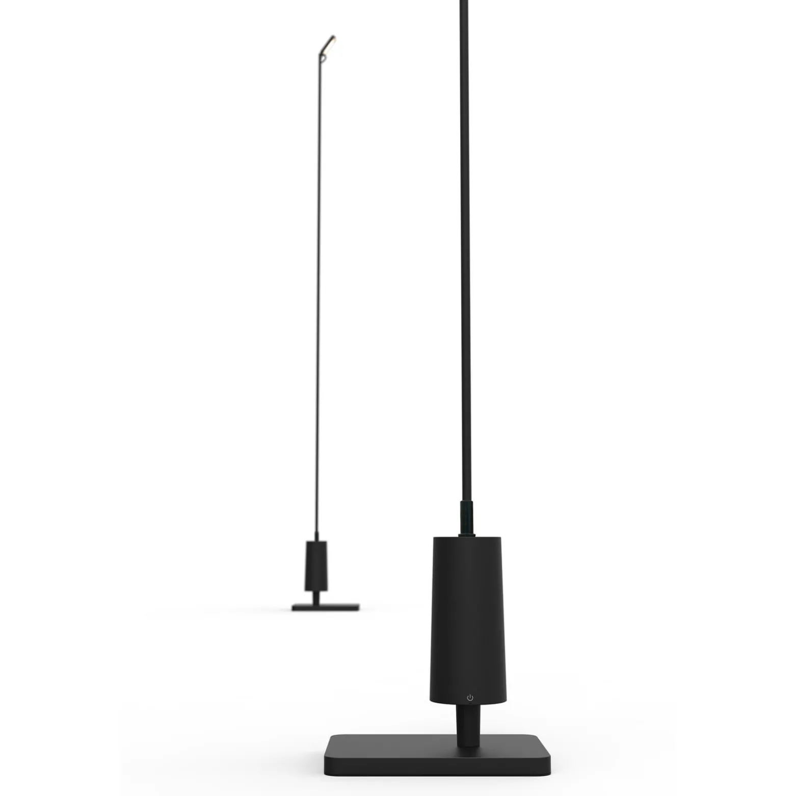Luceplan LED-Wegelampe Flia, 120cm hoch, schwarz, Kunststoff