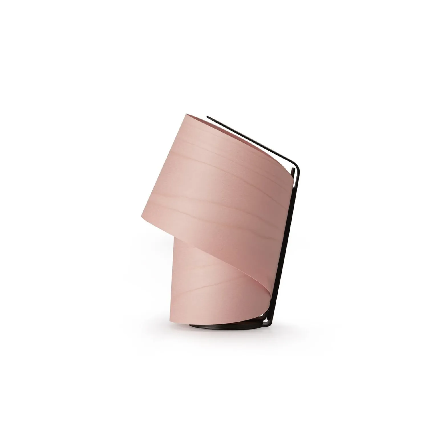 LZF Tiny Tischleuchte, rosé, Höhe 22,5 cm, Holzfurnier