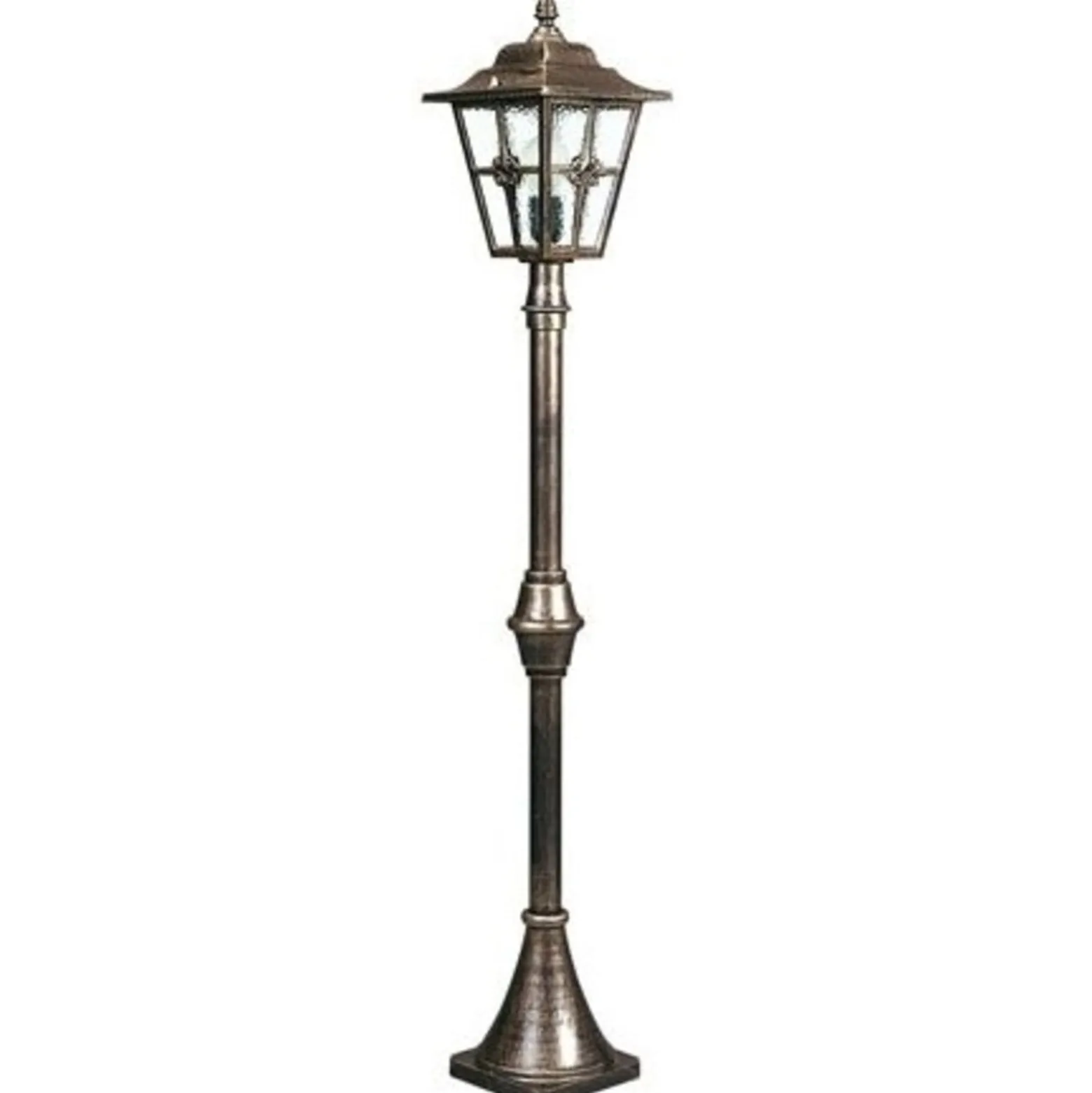 Mastleuchte 772 im Landhausstil braun-messing