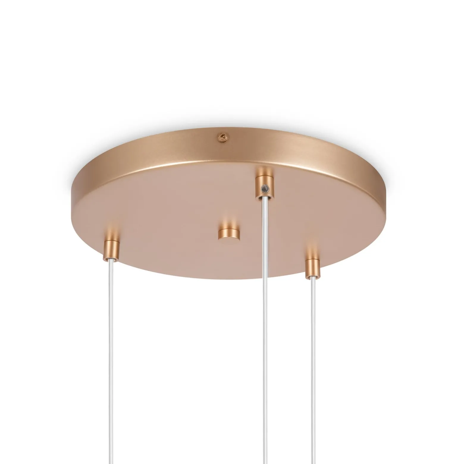 Maytoni Basic form Hängeleuchte, weiß/gold, 3-flg.