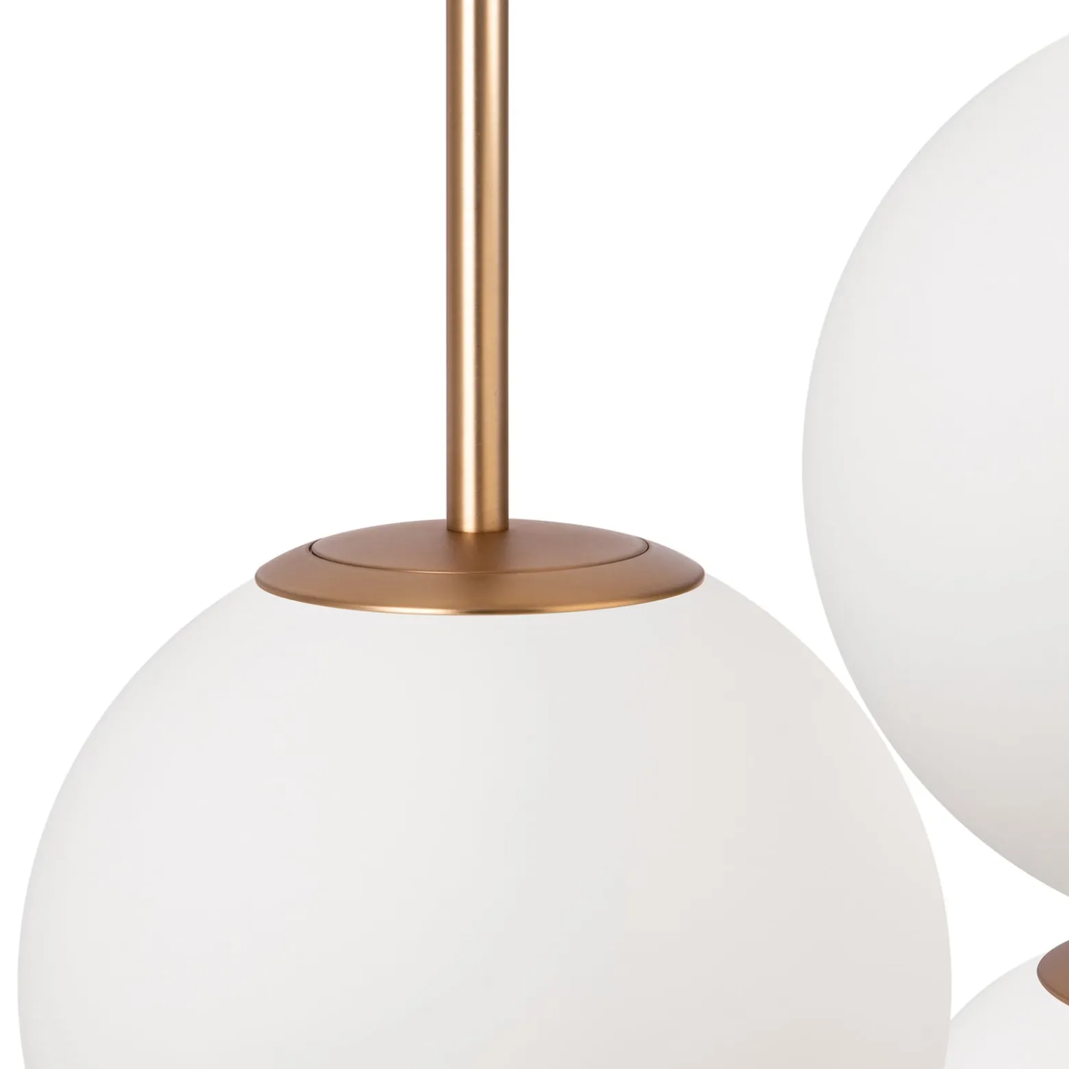Maytoni Basic form Hängeleuchte, weiß/gold, 3-flg.
