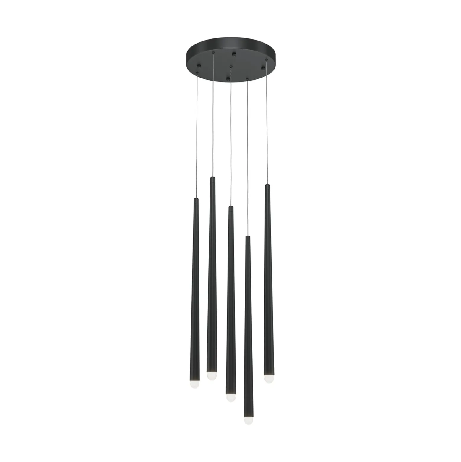 Maytoni Cascade LED-Hängeleuchte, schwarz, 5-flammig