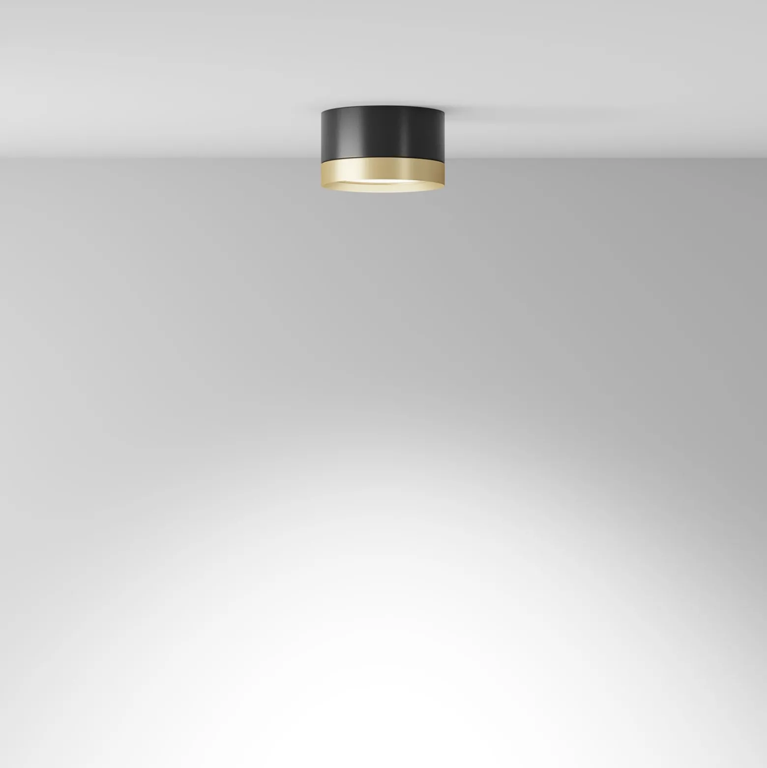Maytoni Downlight Hoop, schwarz/gold Höhe 5 cm Ø 8,5 cm GX53