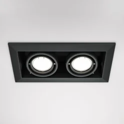 Maytoni Einbauleuchte Metal, schwarz, 25 x 13 cm, 2-flammig
