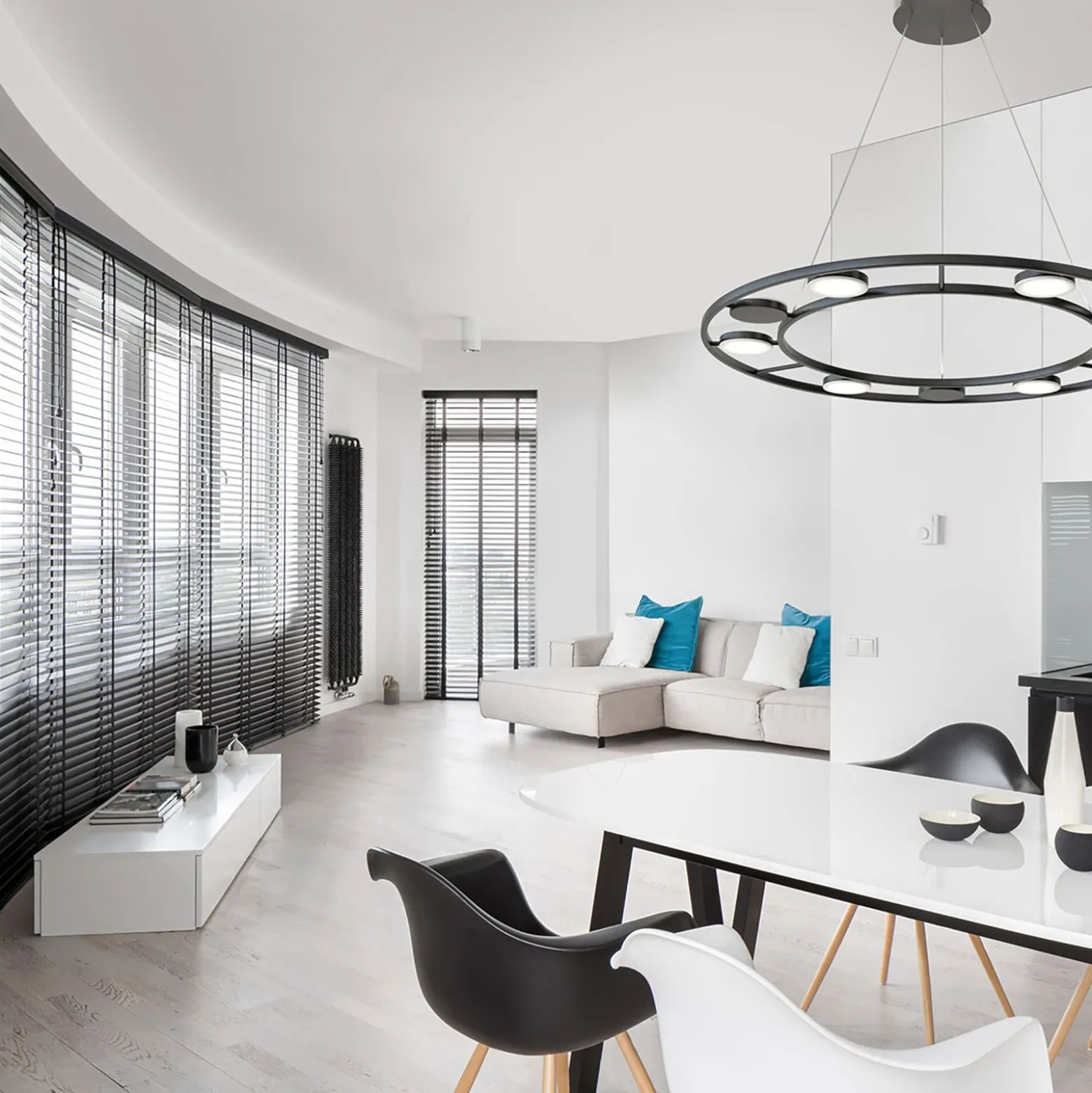 Maytoni Fad LED-Hängelampe drehbare Schirme ∅80cm