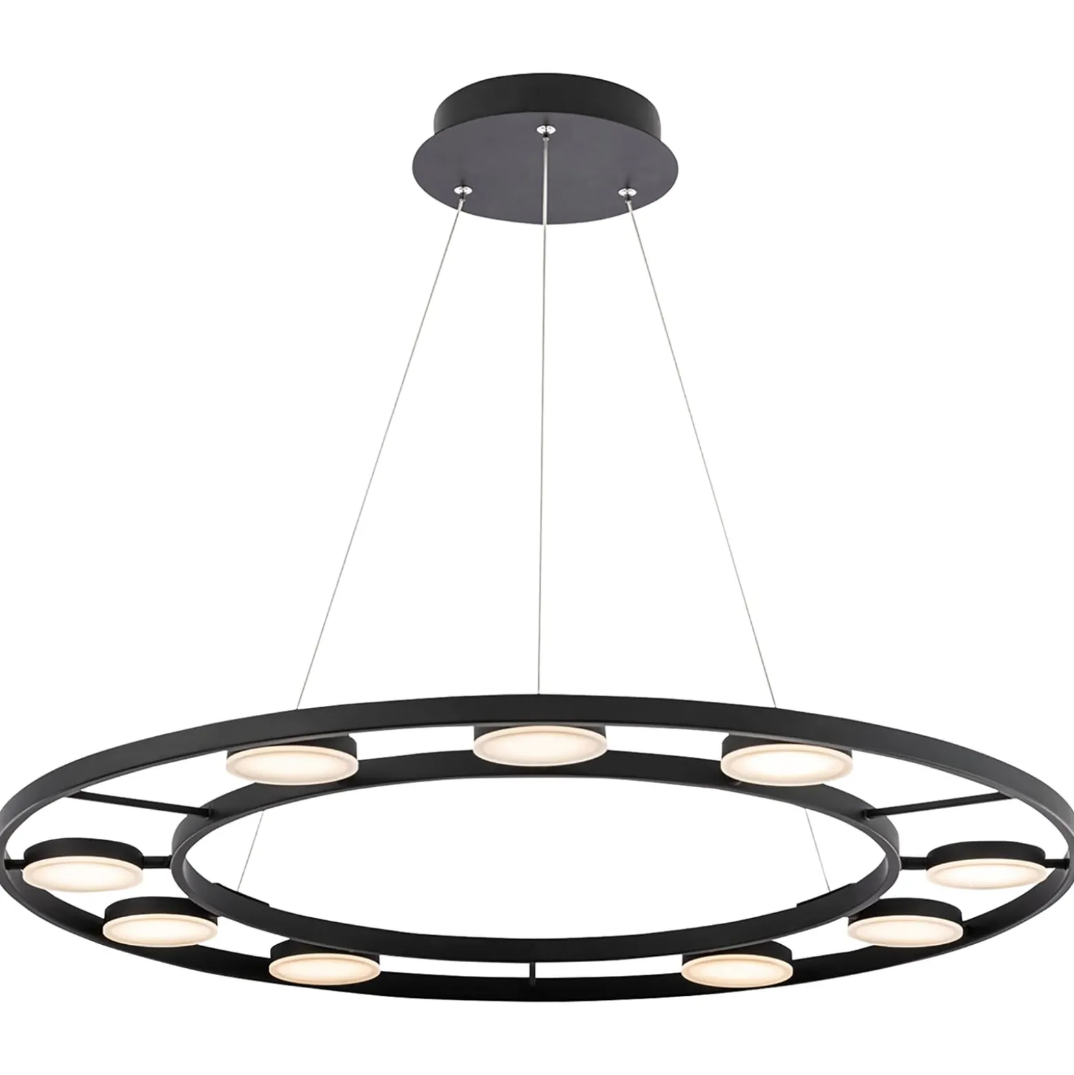 Maytoni Fad LED-Hängelampe drehbare Schirme ∅80cm