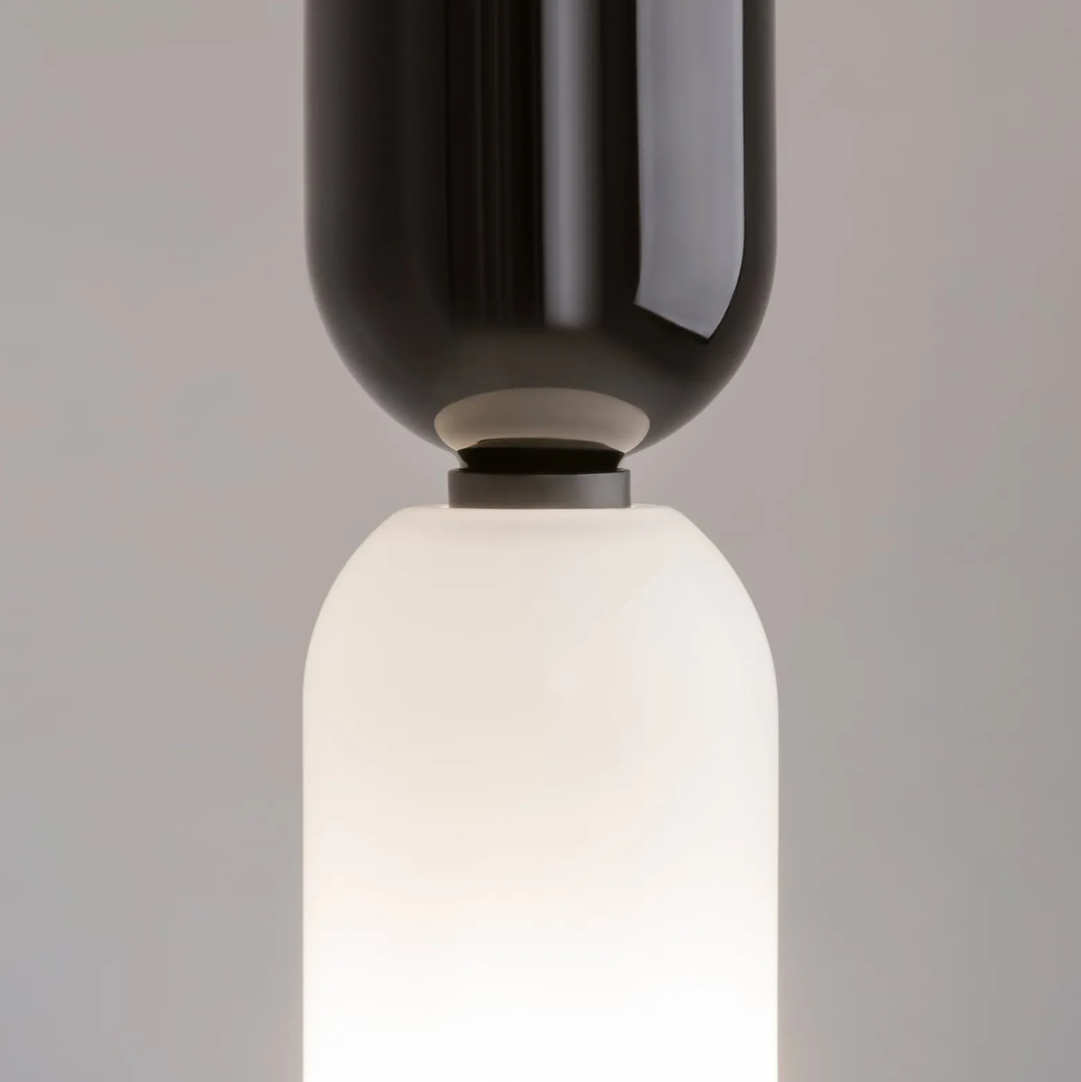 Maytoni Hängeleuchte Memory, schwarz, Ø 8 cm, Keramik, Glas