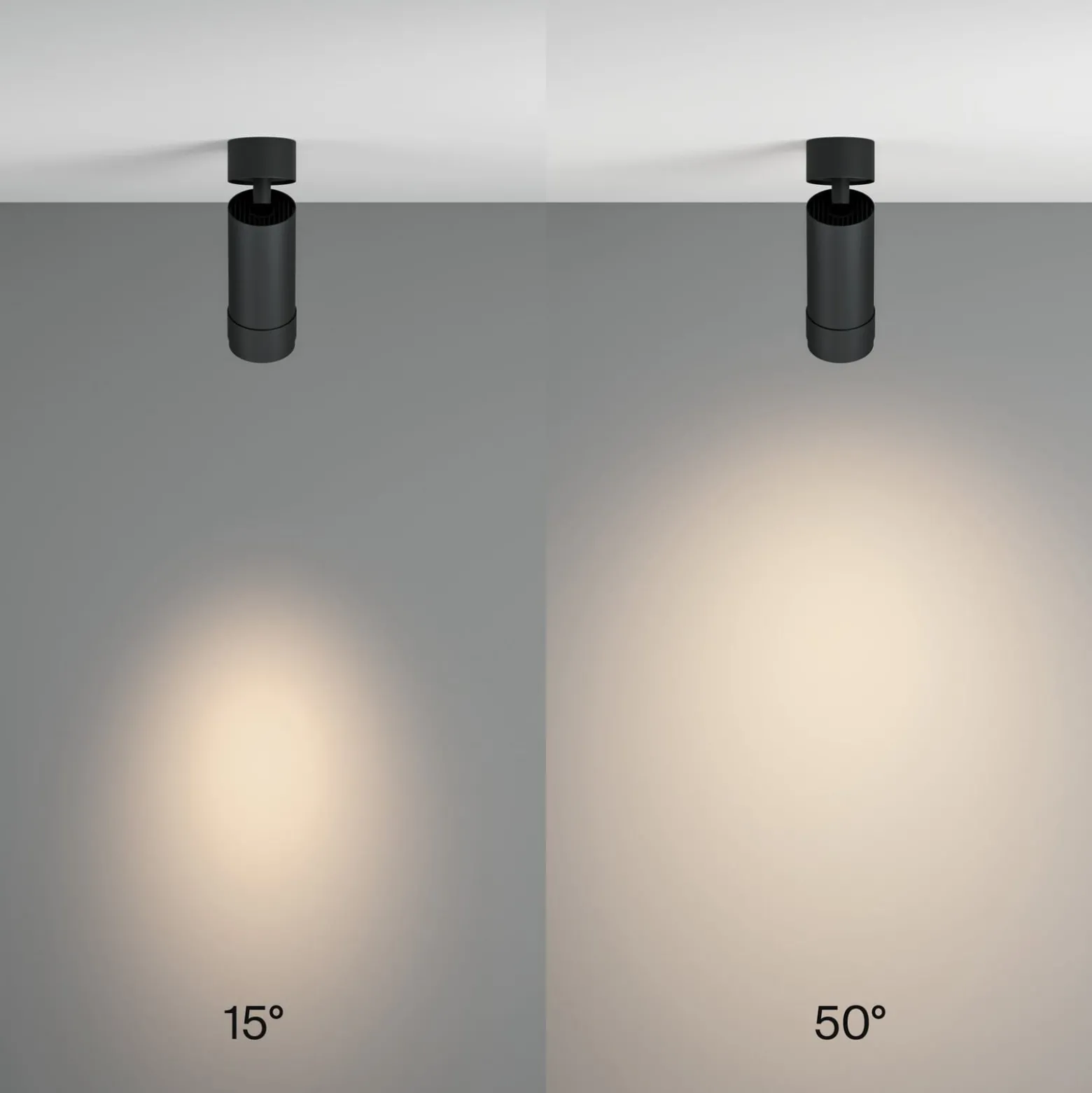 Maytoni LED-Deckenspot Focus Zoom, schwarz, 4.000 K, drehbar