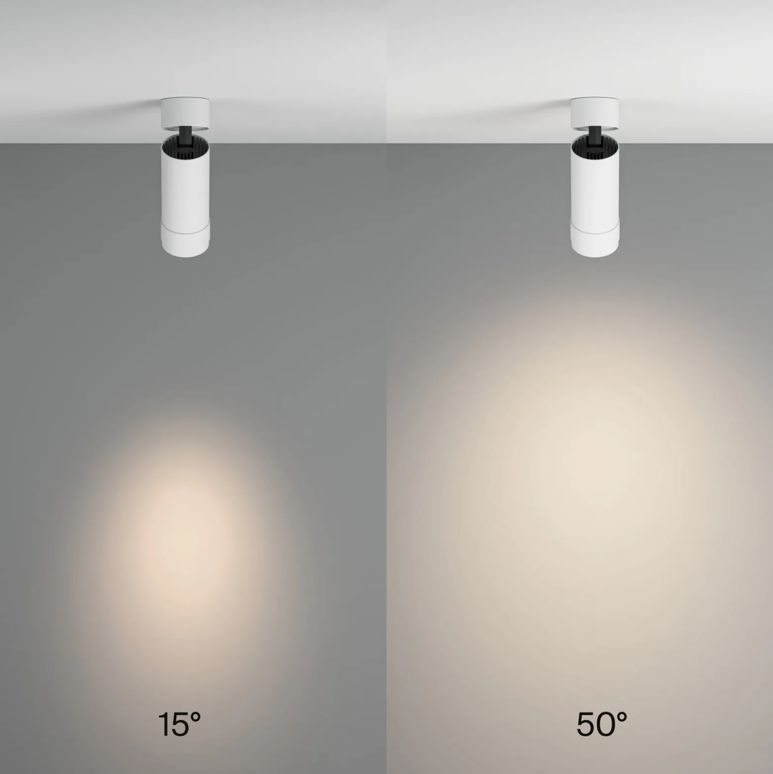 Maytoni LED-Deckenspot Focus Zoom, weiß, 4.000 K, drehbar