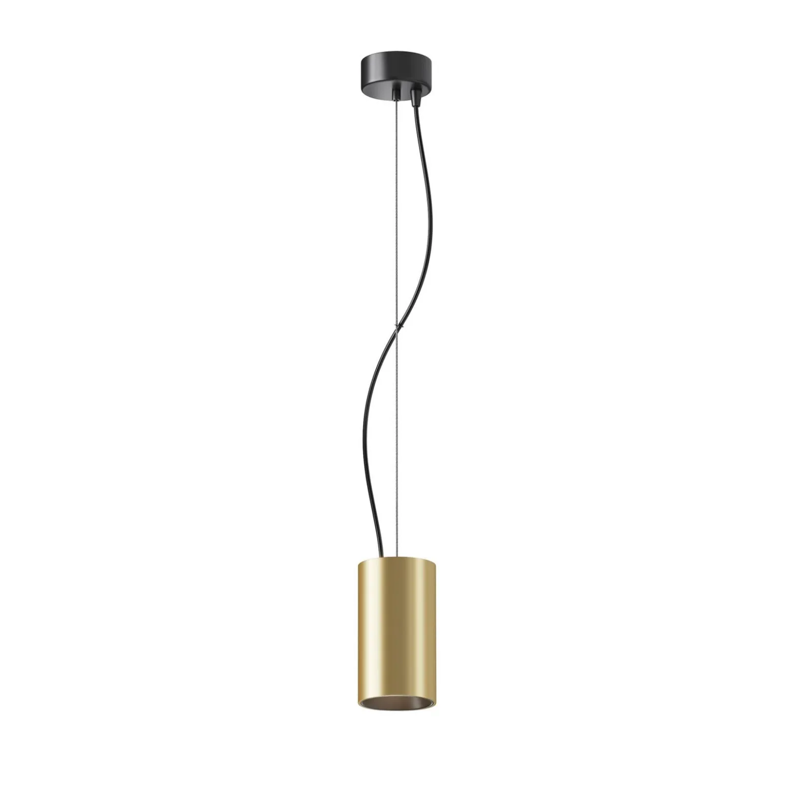 Maytoni LED-Hängeleuchte Efir, gold matt, Ø 7,5cm, 15 W, 38°