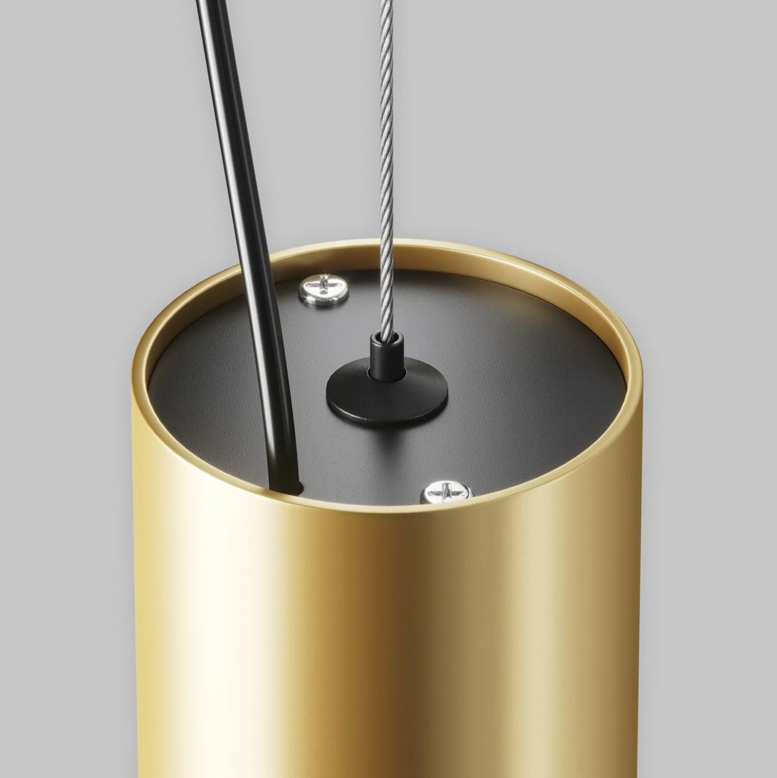 Maytoni LED-Hängeleuchte Efir, gold matt, Ø 7,5cm, 15 W, 38°