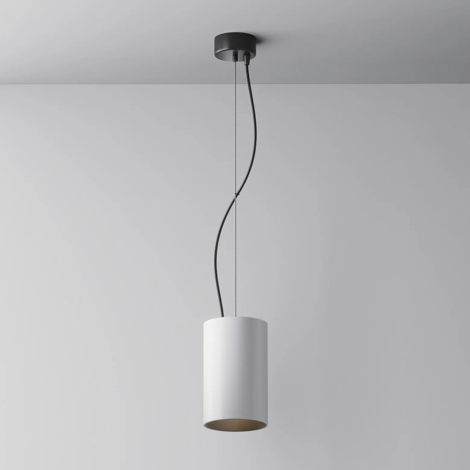 Maytoni LED-Hängeleuchte Efir, weiß, Ø 10,5 cm, 33 W, 38°