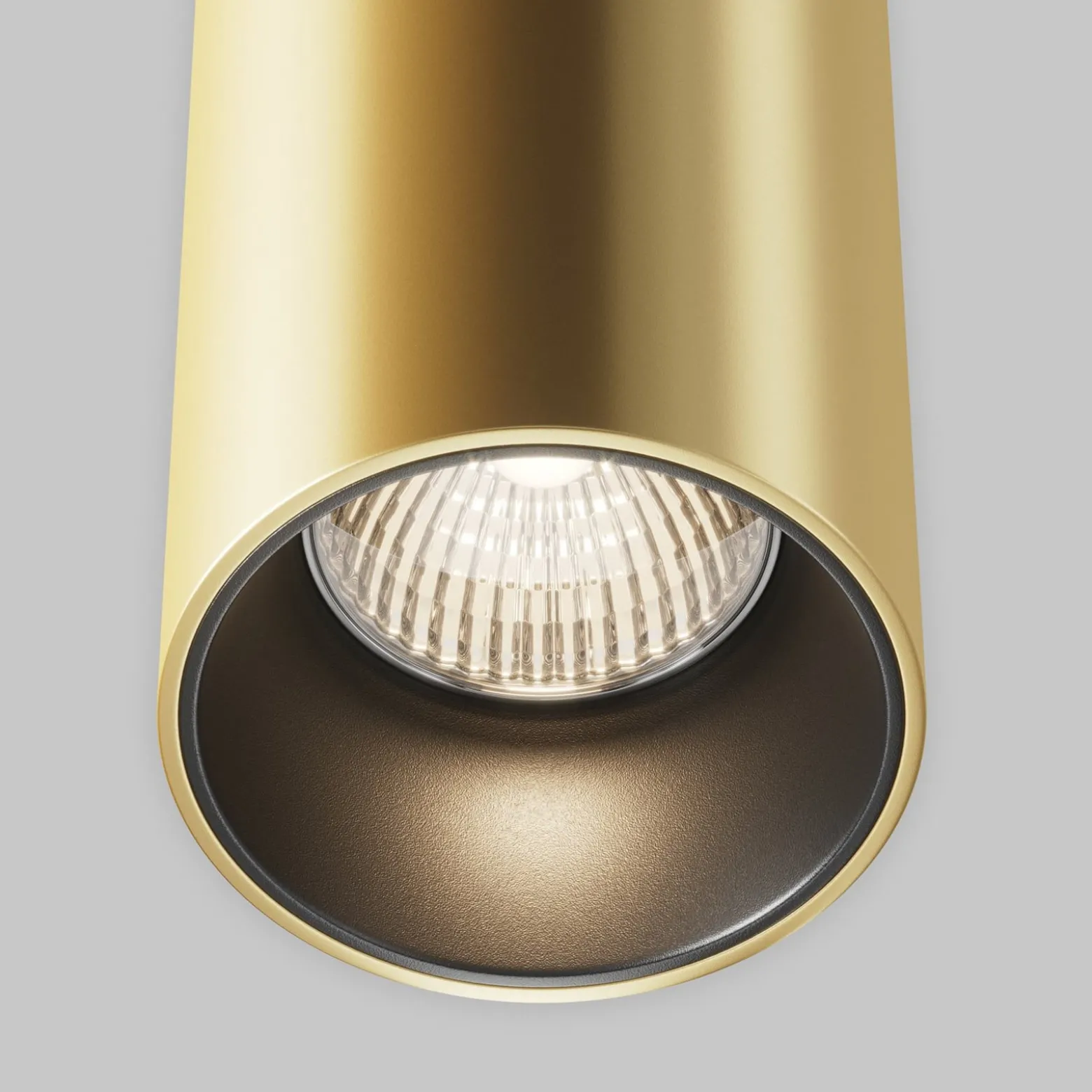 Maytoni LED-Hängeleuchte Efir, gold matt, Ø 10,5cm, 33W, 38°