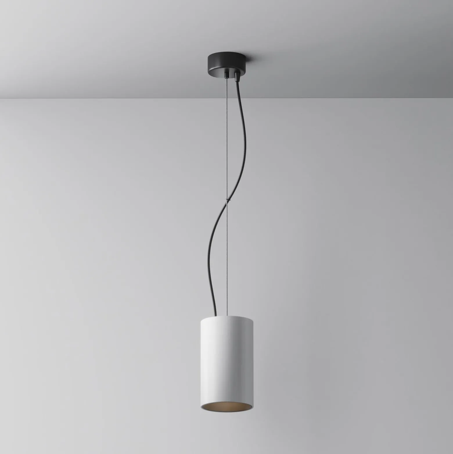 Maytoni LED-Hängeleuchte Efir, weiß, Ø 9,5 cm, 25 W, 38°