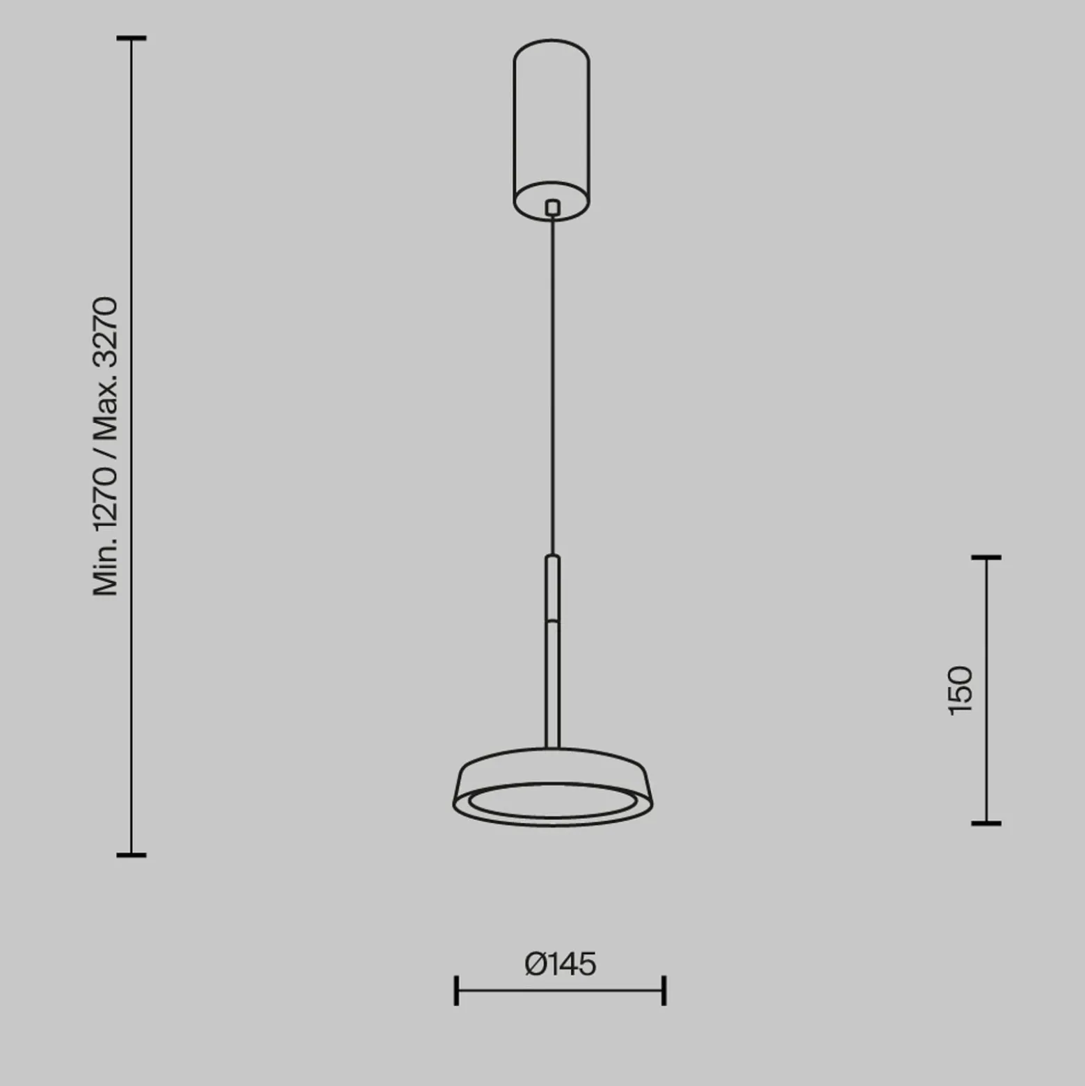 Maytoni LED-Hängeleuchte El, Ø 15,3 cm, weiß, Aluminium