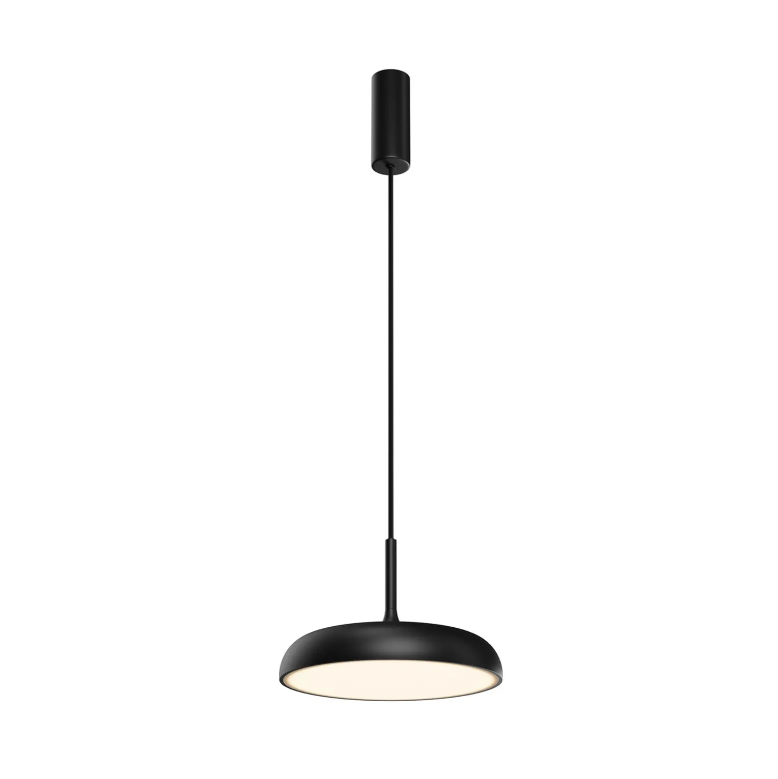 Maytoni LED-Hängeleuchte Gerhard, schwarz, Ø 30 cm, Metall
