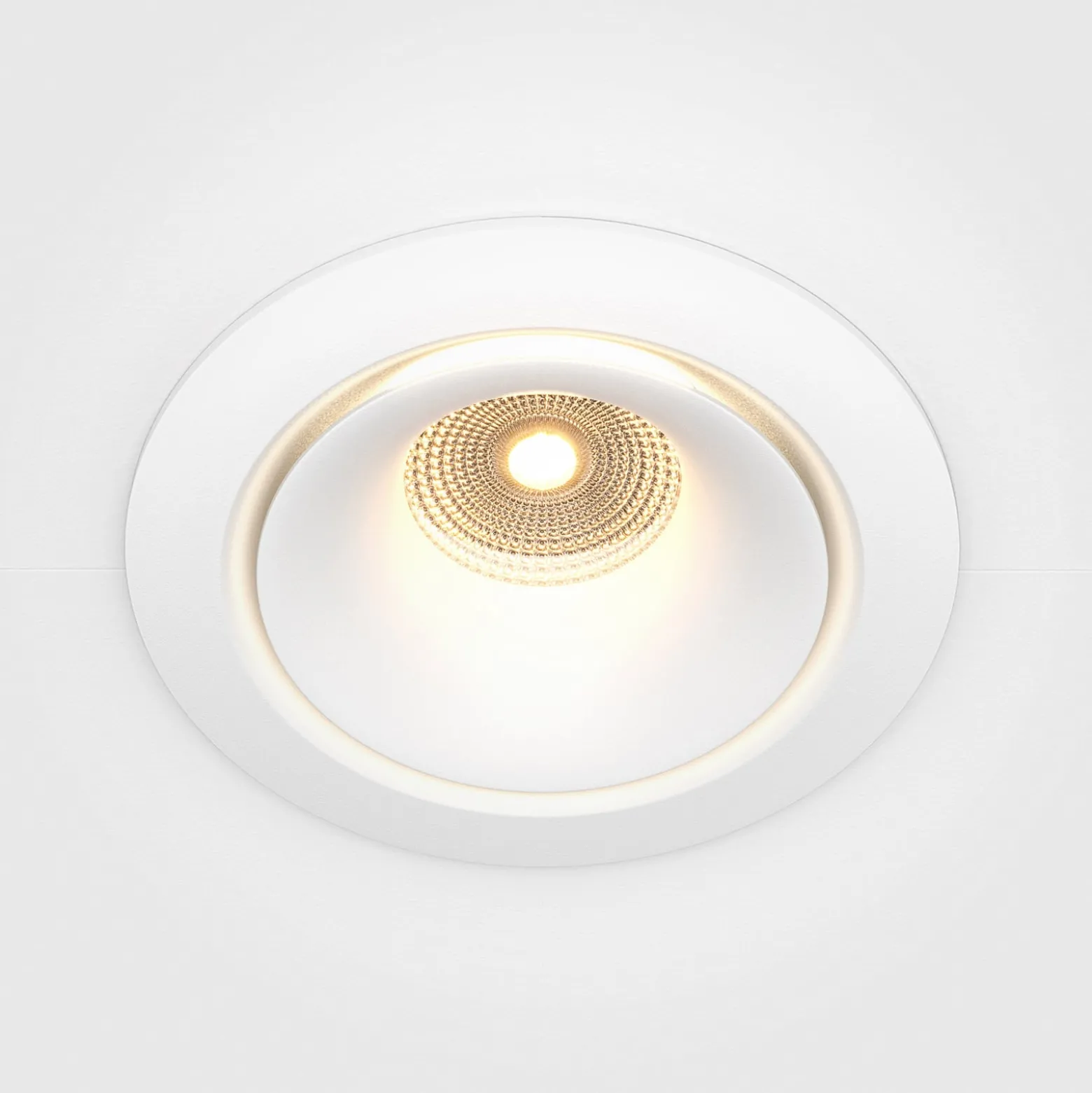 Maytoni Yin LED-Einbauleuchte, IP20, 3000K, Triac, weiß