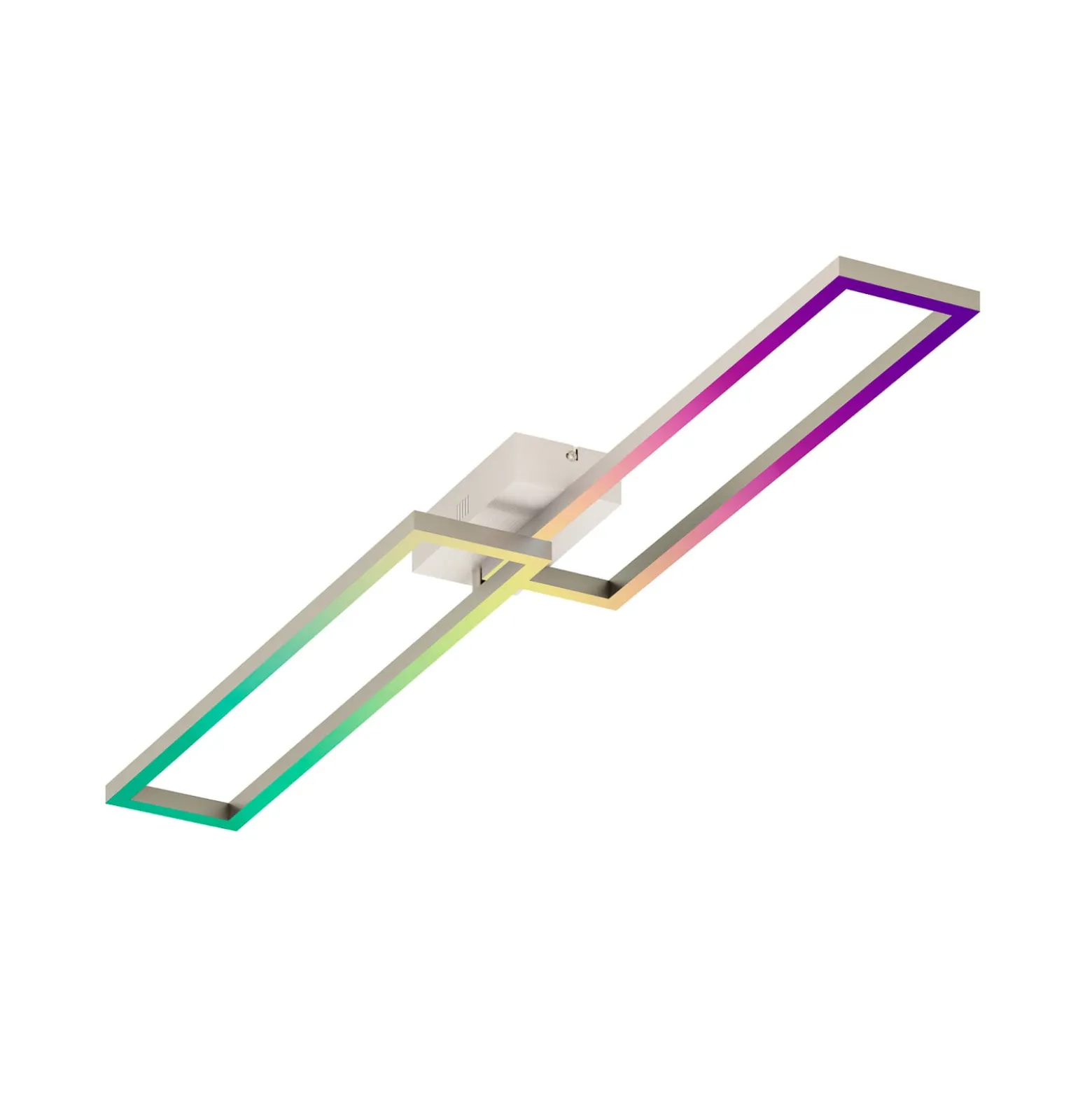 Müller Licht tint LED-Deckenleuchte Ciso, RGB, CCT, silber