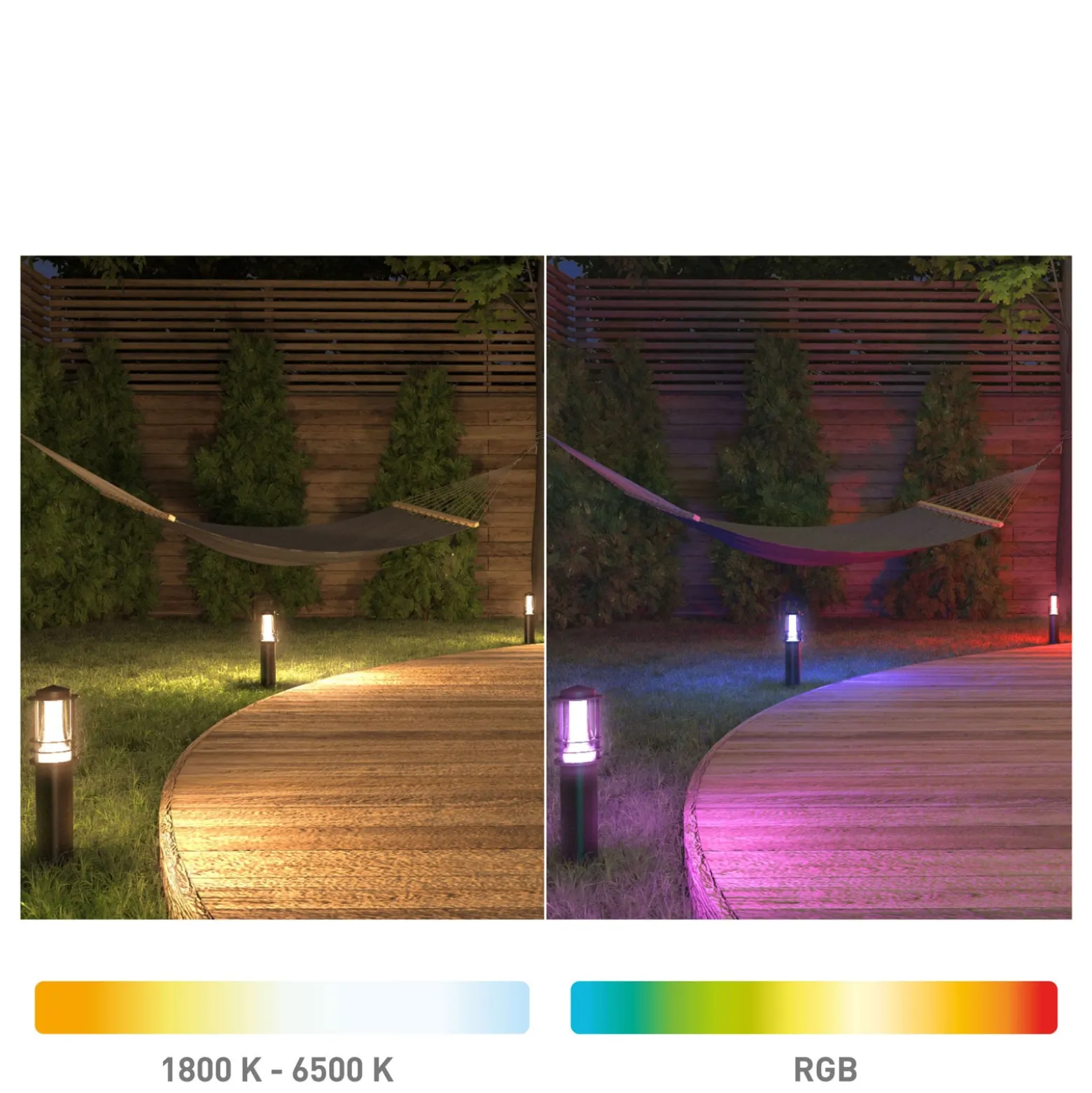Müller Licht tint Petunia LED-Wegeleuchte 3er Set
