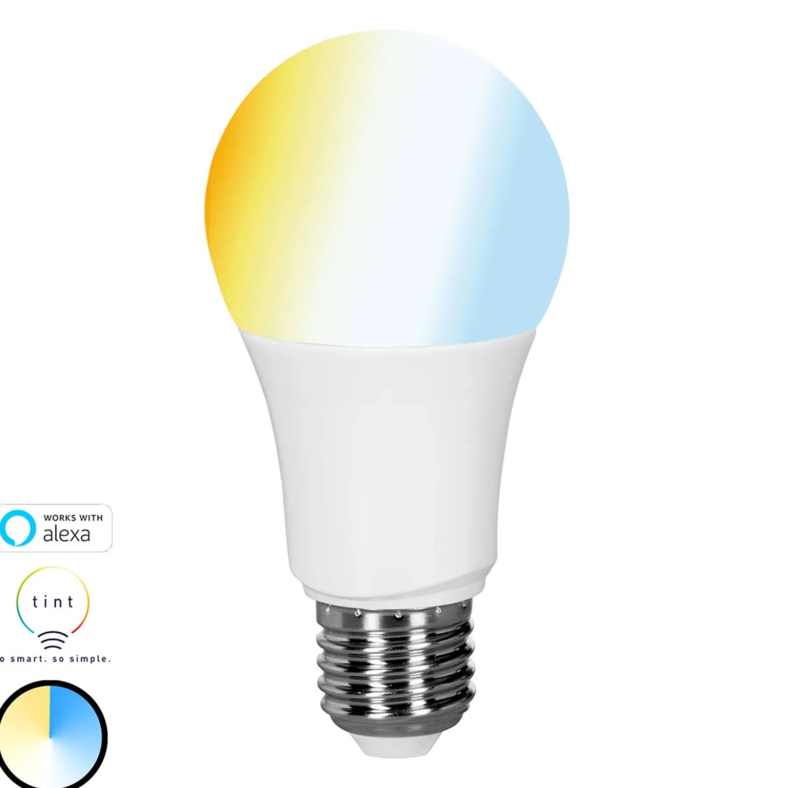 Müller Licht tint white LED-Lampe E27 9W, CCT