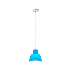 Nemo Hängeleuchte Lorosae, blau, Ø 20 cm, Glas, E27