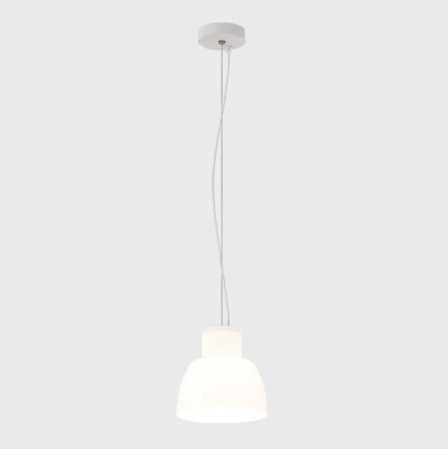 Nemo Hängeleuchte Lorosae, weiß, Ø 20 cm, Glas, E27