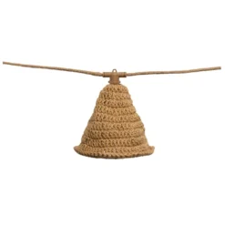 Newgarden LED-Solar-Lichterkette Maro, holzfarben, Jute IP44